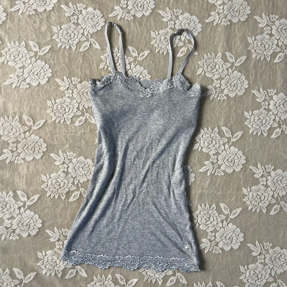 Aerie Lace Trim Cami Tank Top Size Small